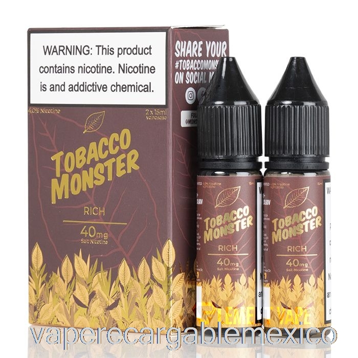 Vape Recargable Rico - Sales Del Monstruo Del Tabaco - 30ml 48mg